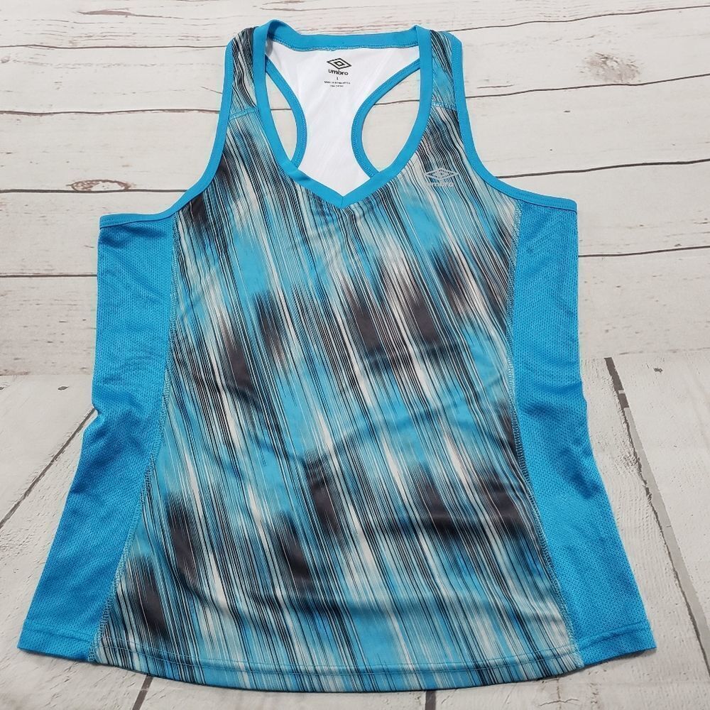 Umbro Tank Top Size Large Womens Racerback Shirt
